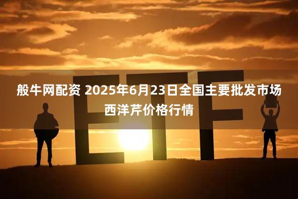 般牛网配资 2025年6月23日全国主要批发市场西洋芹价格行情