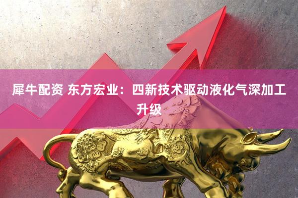 犀牛配资 东方宏业：四新技术驱动液化气深加工升级