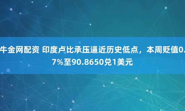 牛金网配资 印度卢比承压逼近历史低点，本周贬值0.7%至90.8650兑1美元